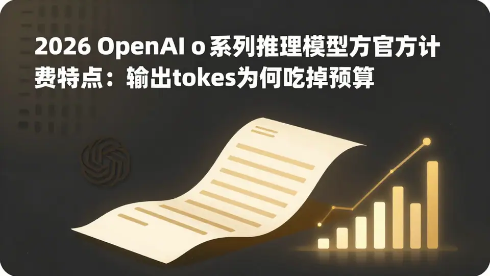 封面:2026 OpenAI o 系列推理模型官方计费特点:输出 tokens 为何吃掉预算