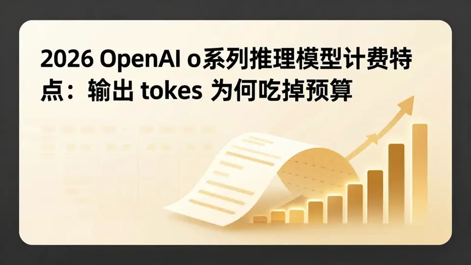 封面:2026 OpenAI o 系列推理模型计费特点:输出 tokens 为何吃掉预算