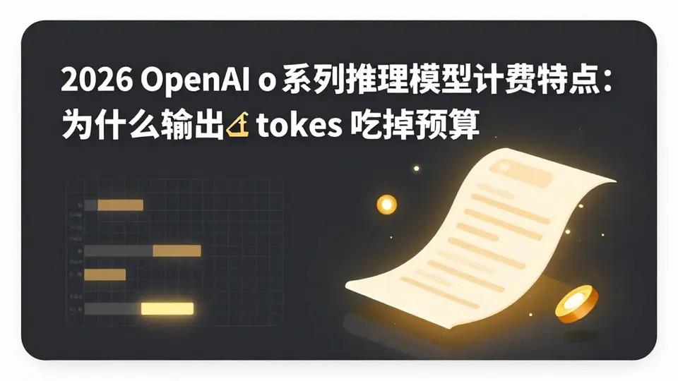 封面:2026 OpenAI o 系列推理模型计费特点:为什么输出 tokens 吃掉预算