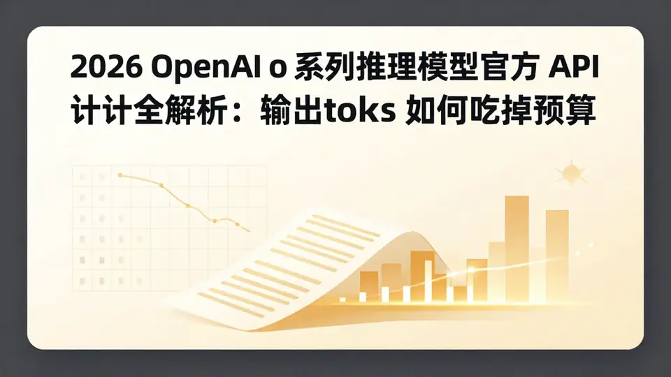 封面:2026 OpenAI o 系列推理模型官方 API 计费全解析:输出 tokens 如何吃掉预算