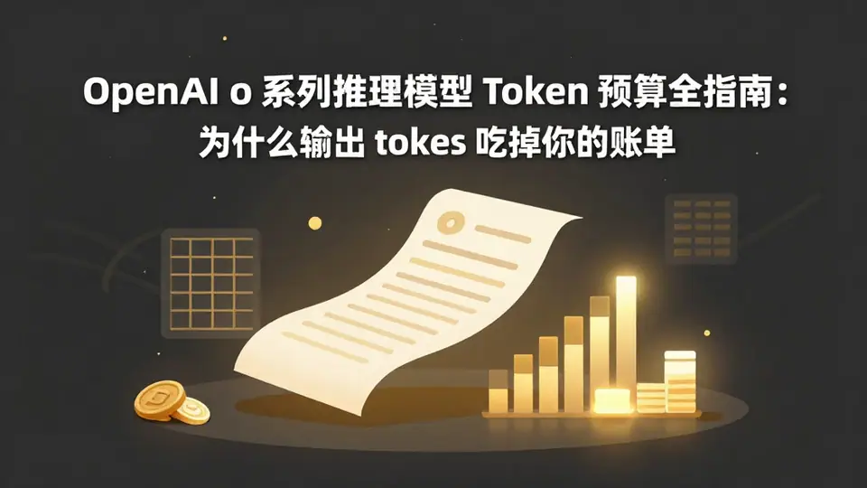封面:OpenAI o 系列推理模型 Token 预算全指南:为什么输出 tokens 吃掉你的账单