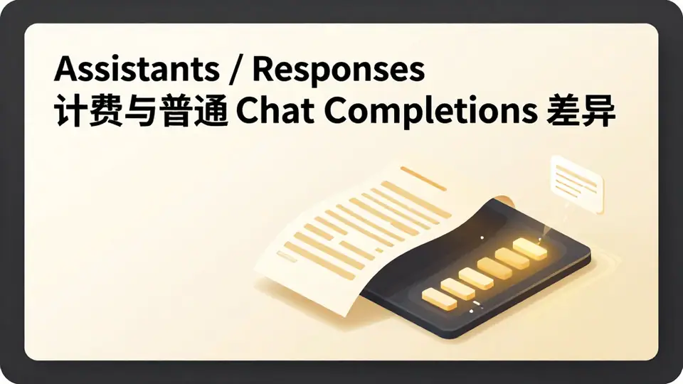 封面:Assistants / Responses 计费与普通 Chat Completions 差异