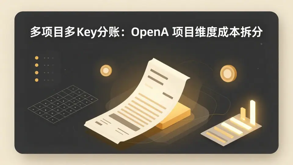 封面:多项目多 Key 分账:OpenAI 项目维度成本拆分